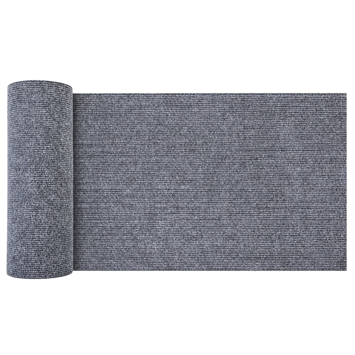 Grey self-adhesive scratch protection mat, partly rolled, transparent product image
