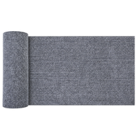 Grey self-adhesive scratch protection mat, partly rolled, transparent product image